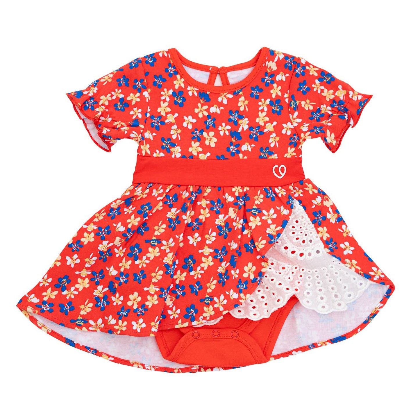 Body Vestido Chinita Bebé | Estampado Floral Fiestas Patrias 🇨🇱