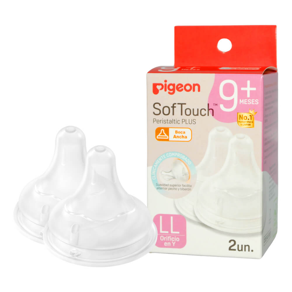 Tetina Repuesto Softouch Boca Ancha Pigeon 2 Unids