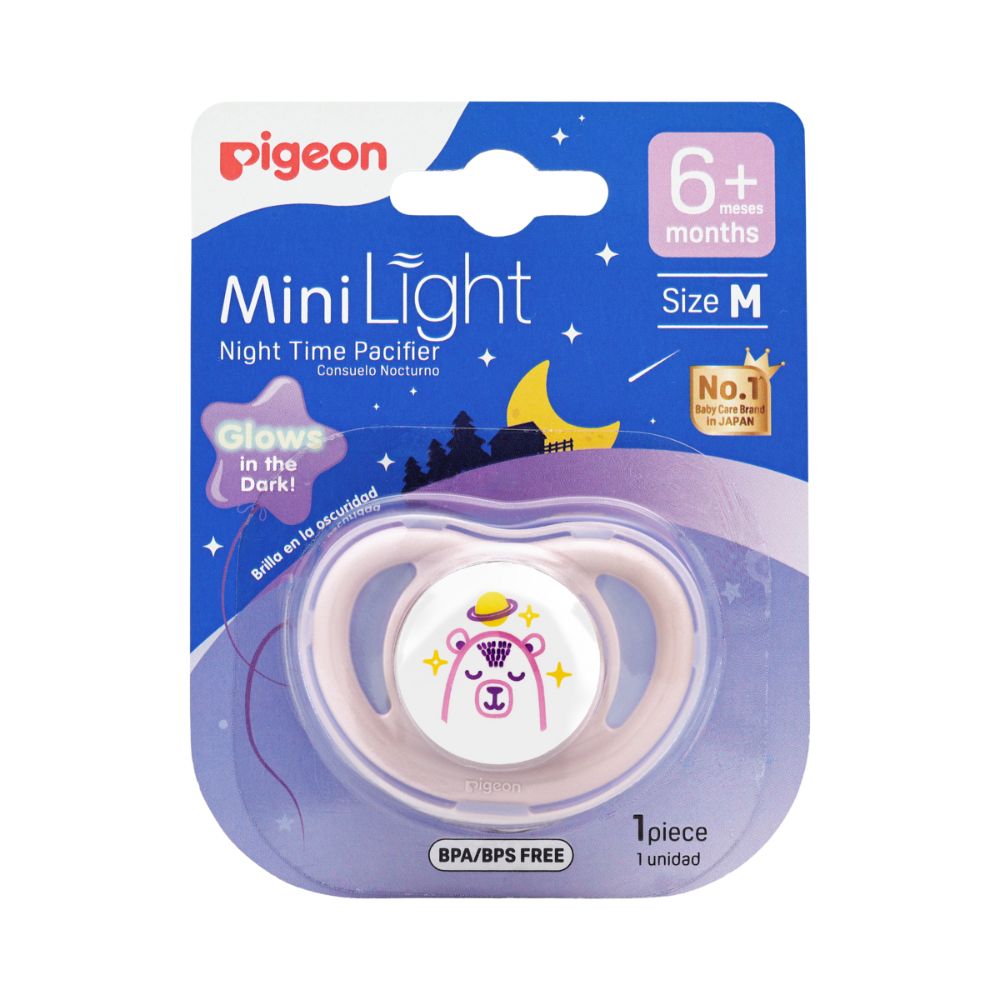 Chupete Pigeon MiniLight Noche (brilla en la oscuridad)