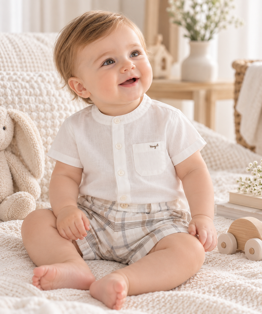 Conjunto short y camisa bebé| Algodón Orgánico Mayoral