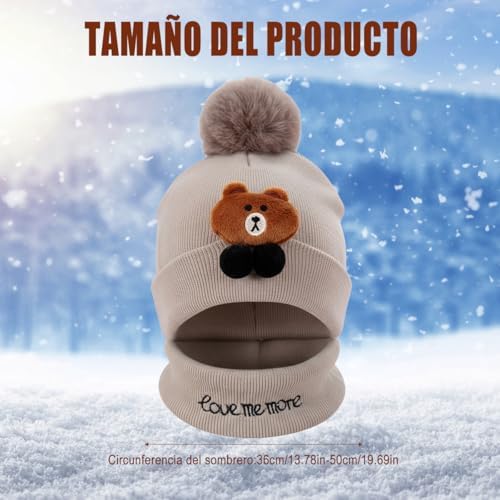 Set Gorro y Cuello Oso Inverno Bebé
