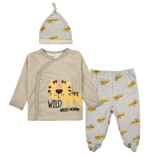 Pijama Algodón con Gorro Algodón Tigre Wild