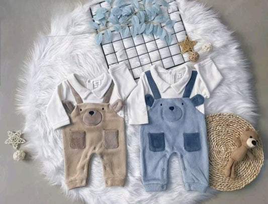 Osito Jardinera Oso 🐻 Plush Efecto Cotelé