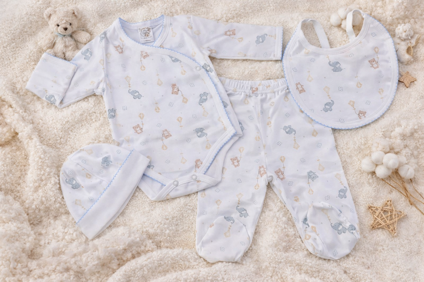 Ajuar Bienvenida Algodón Pima