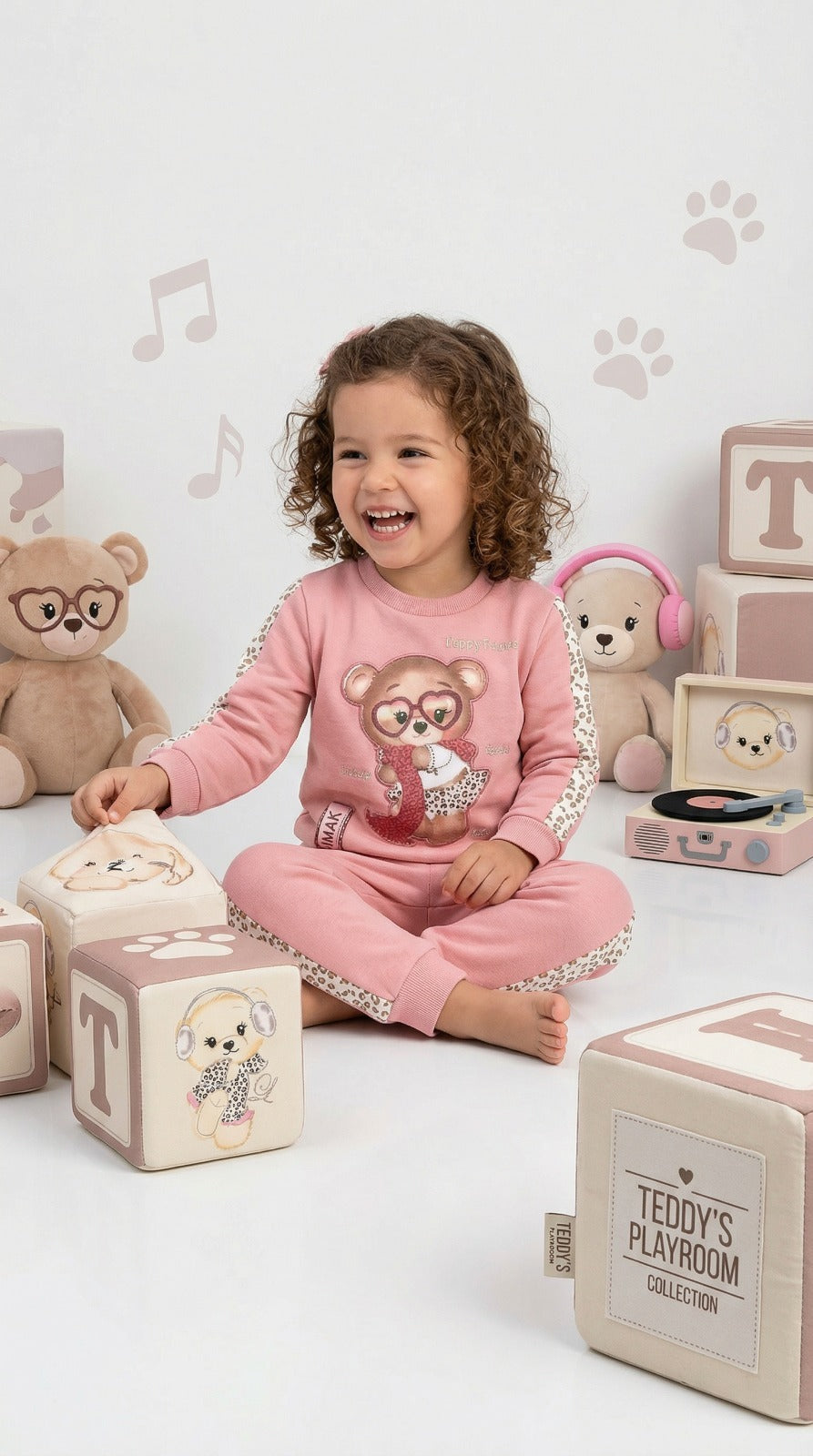 Conjunto Buzo Beba 3 Piezas Osita Bufanda