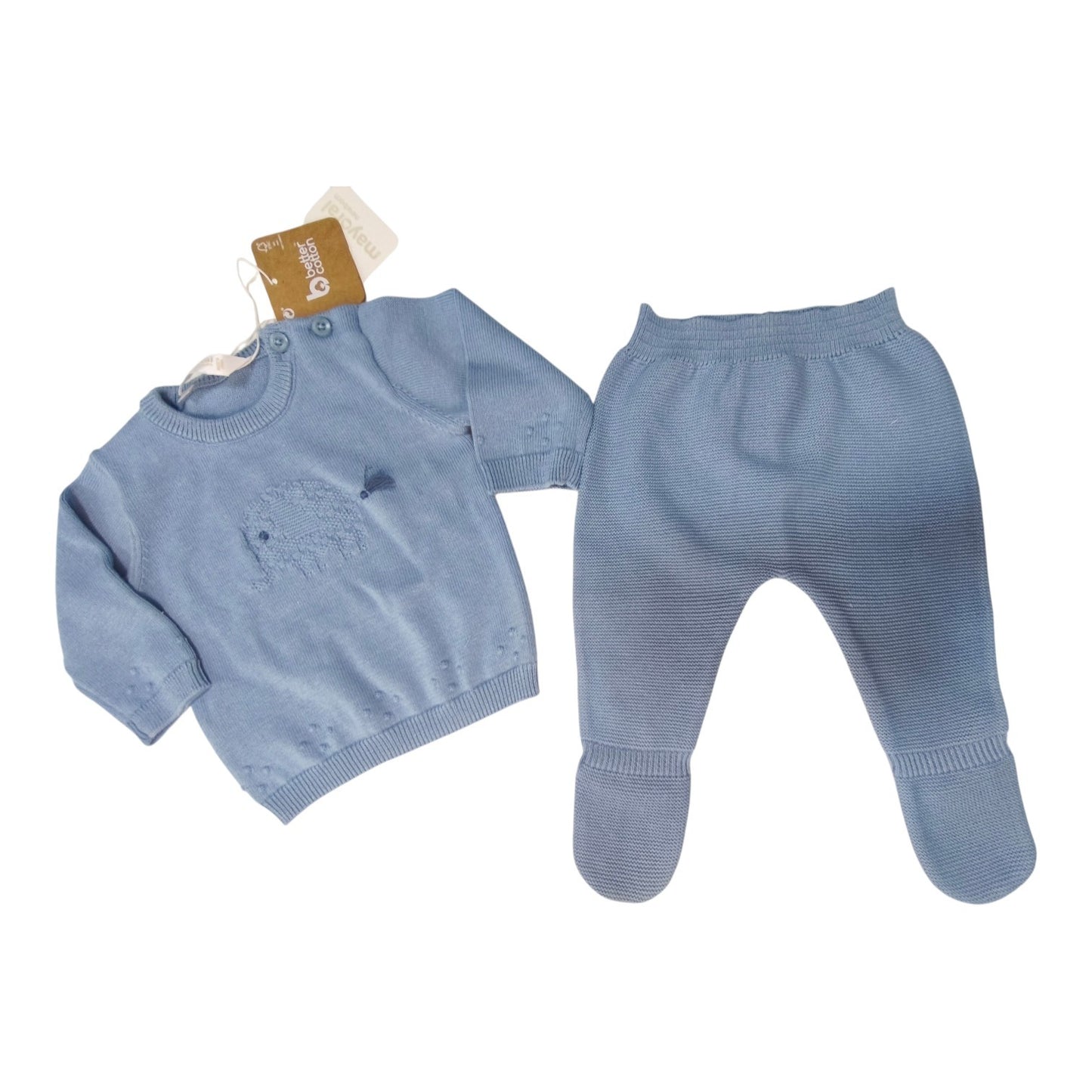Conjunto polaina y jersey tricot recién nacido Europeo Atlantis Mayoral