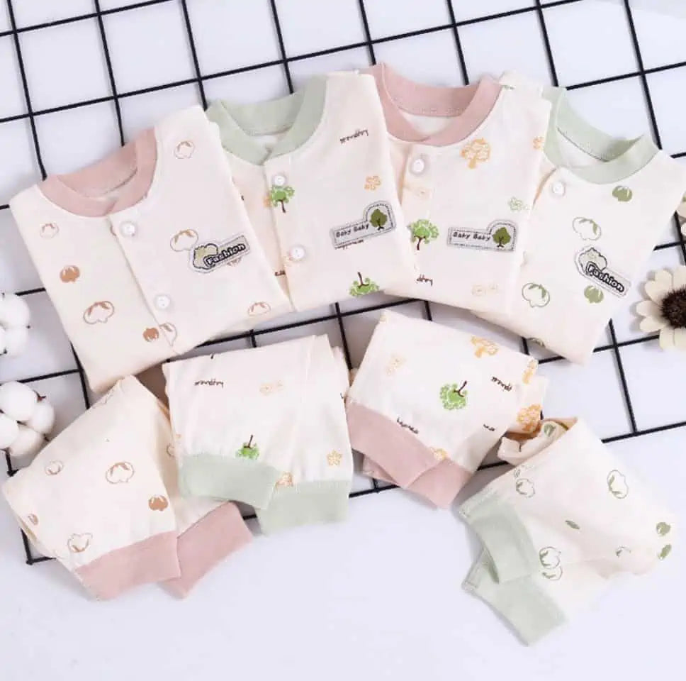 Pijama Algodón Bebé 2 Piezas | Manga Larga Suave Estampado