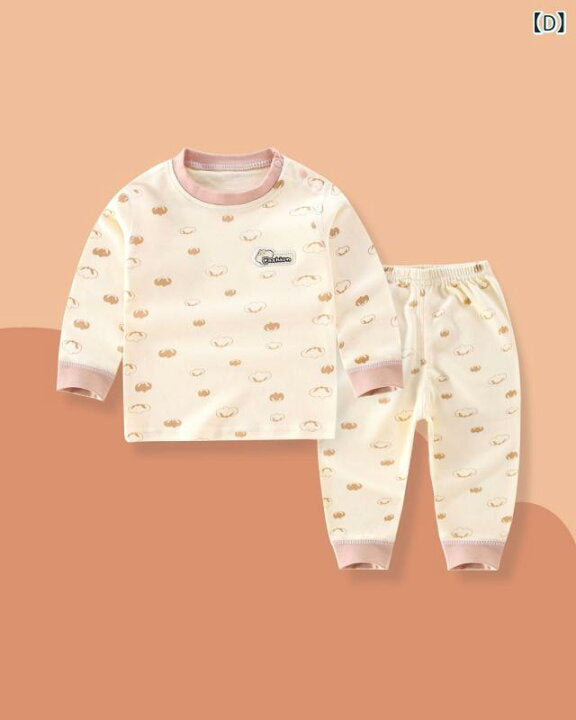 Pijama Algodón Bebé 2 Piezas | Manga Larga Suave Estampado