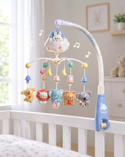 Móvil De Cuna Para Bebés Con Luz Musica Y Control Nube ☁️