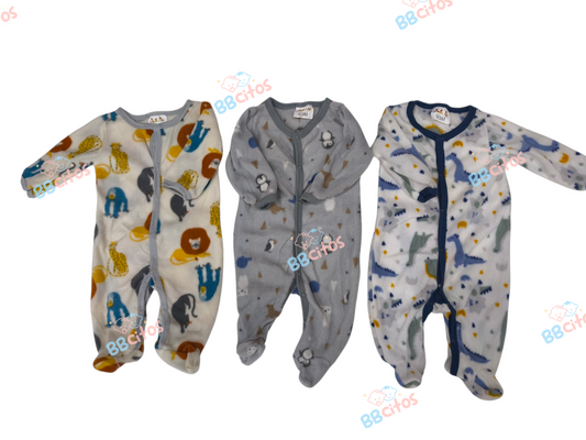 Set 3 Pijamas Bebé Micropolar