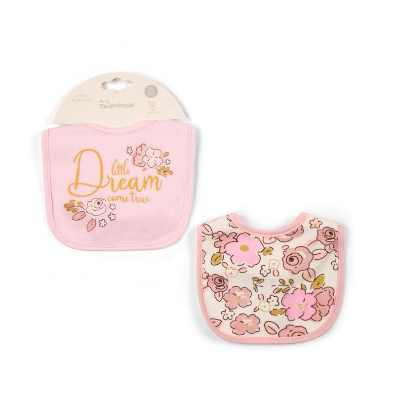 Set 2 baberos Triple Capa niña Tedmimak