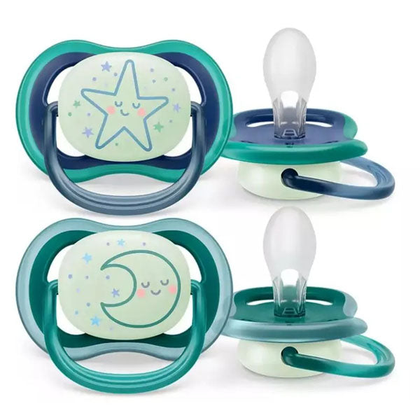 Chupetes Air Nocturno x2 6-18 Meses Avent