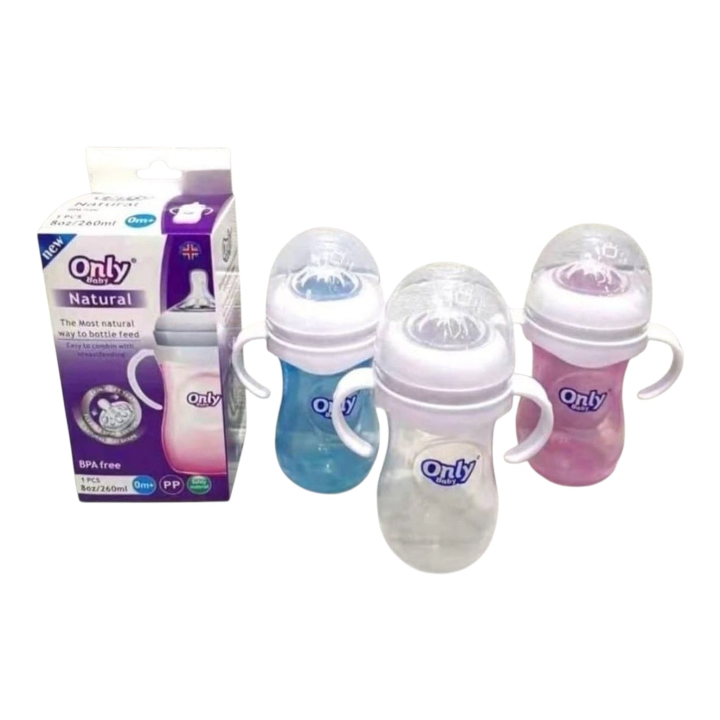 Mamadera con Asas Económica 330 ML Only Baby