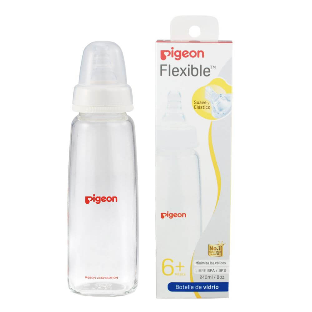 Mamadera Pigeon Boca Standard (vidrio) 240 ML