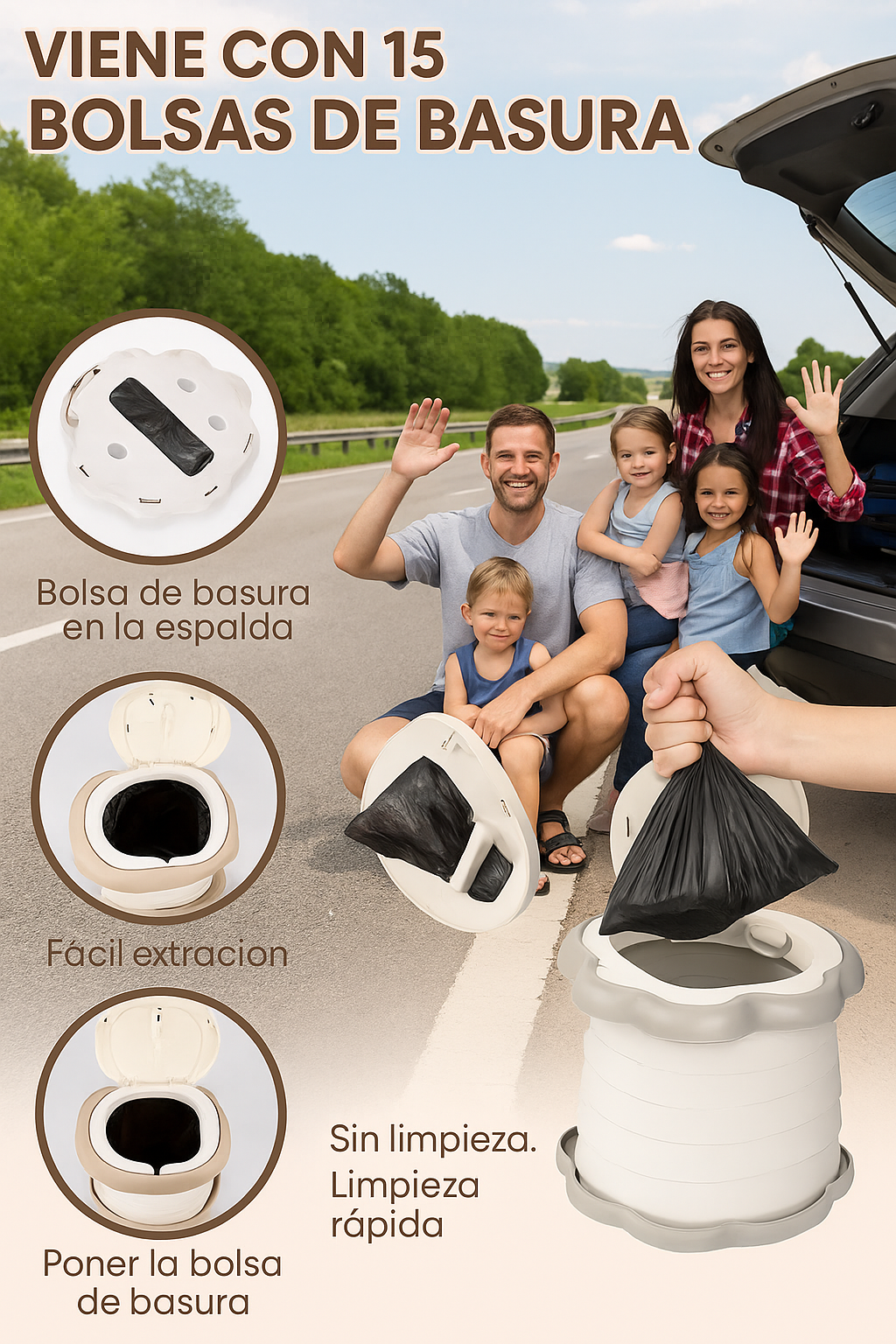 Pelela Plegable Portátil para Niños