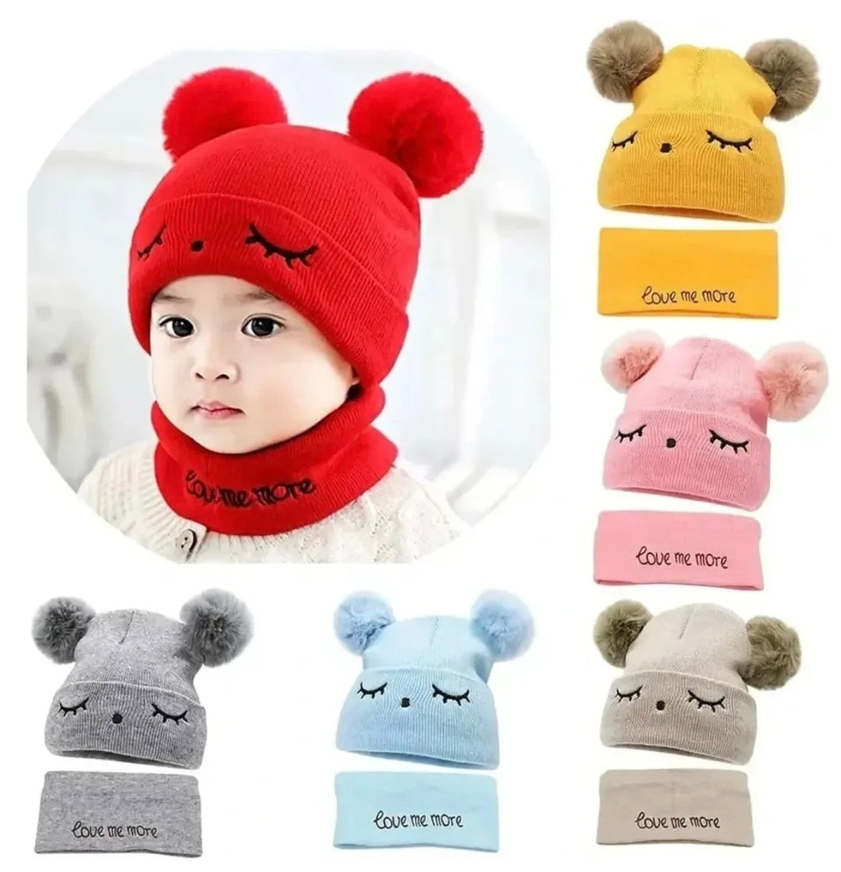 Set Gorro y Cuello Inverno Bebé
