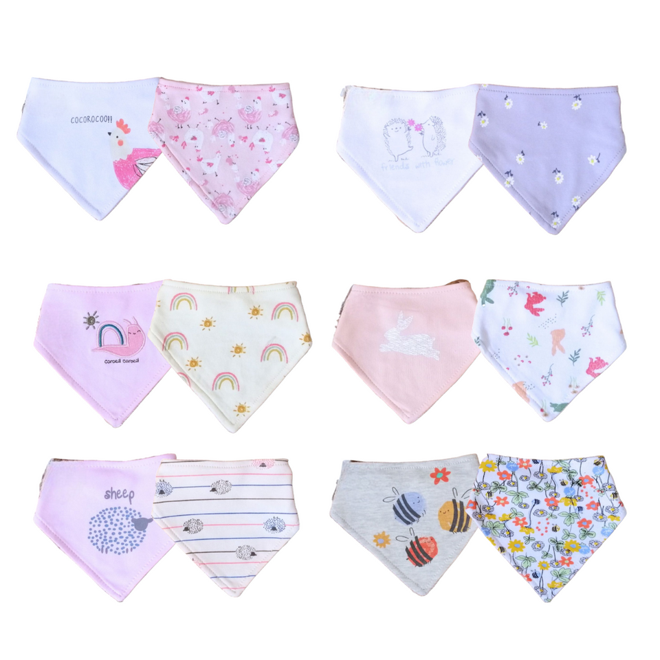 Babero Bandana Doble Capa de Algodón