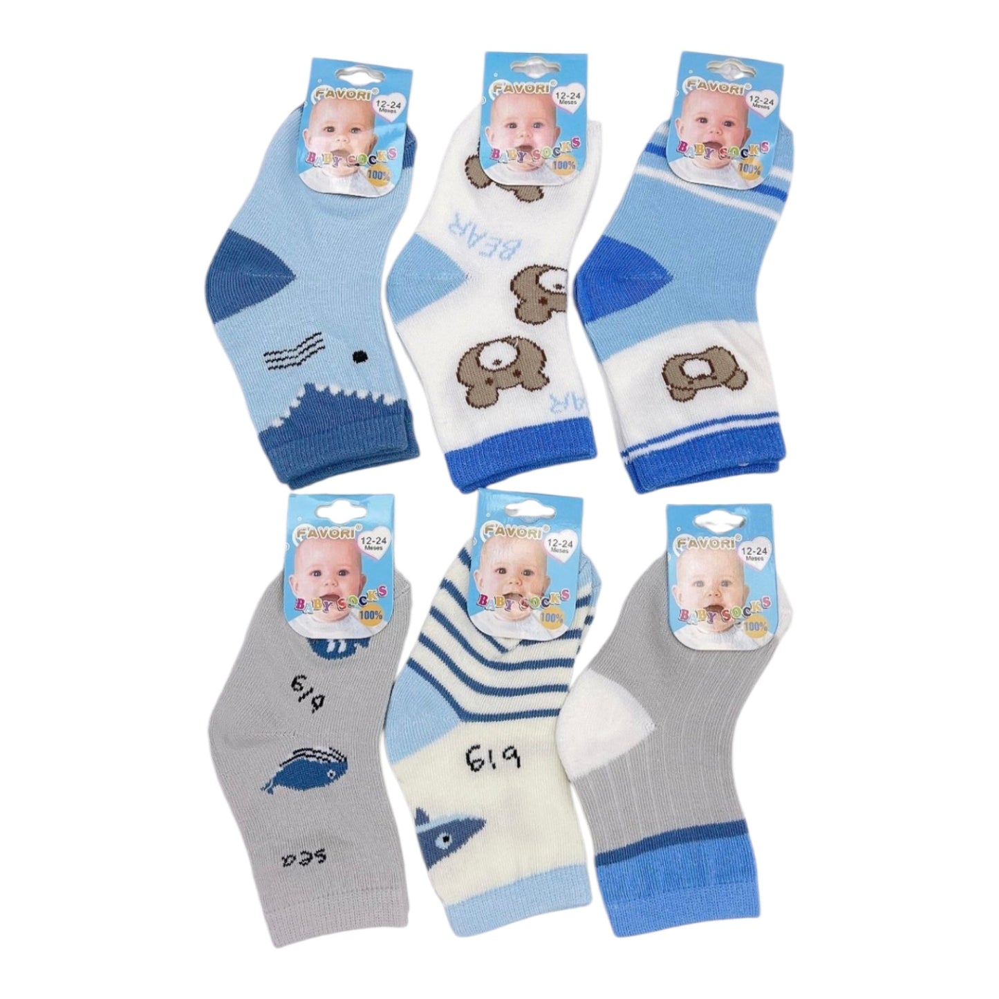 Pack 3 Calcetines Algodón Bebé