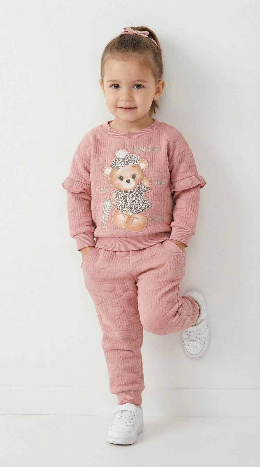 Conjunto Buzo Beba Oso Print Paraguas