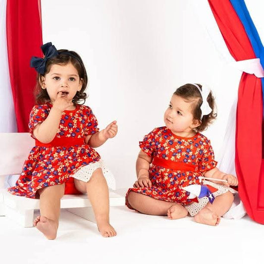 Body Vestido Chinita Bebé | Estampado Floral Fiestas Patrias 🇨🇱