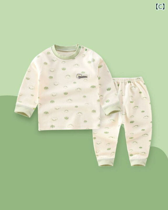 Pijama Algodón Bebé 2 Piezas | Manga Larga Suave Estampado