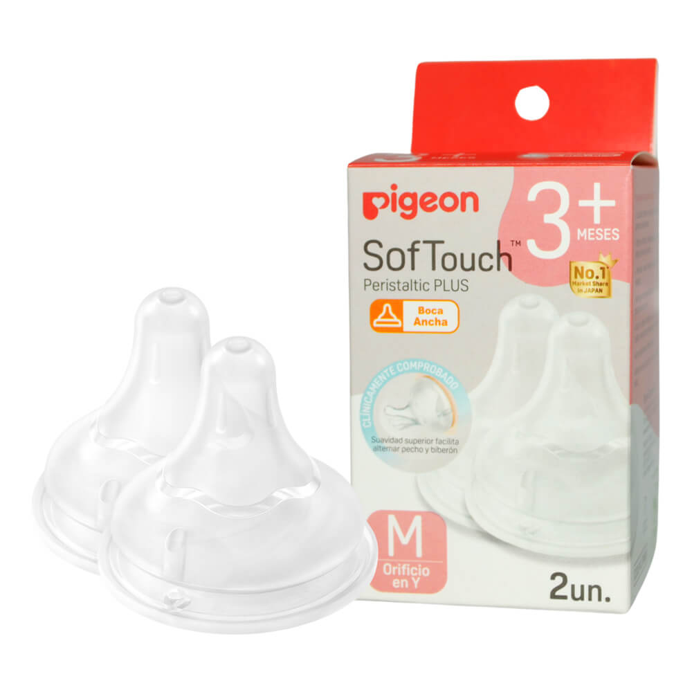 Tetina Repuesto Softouch Boca Ancha Pigeon 2 Unids