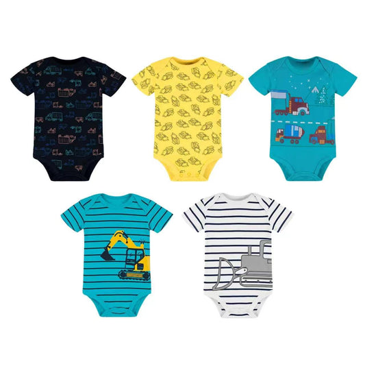 Set 5 Bodys M/C Bebé Camiones