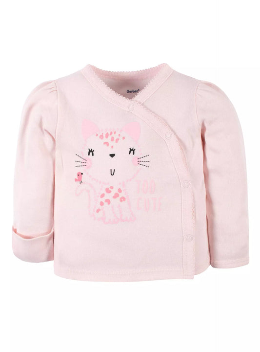 Pijama Algodón con Gorro Algodón Gatita Rosa