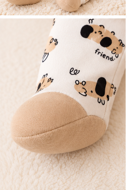 Enterito Bebé Niño con Perrito Café