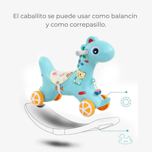 Correpasillo Caballo Balancín 2 en 1