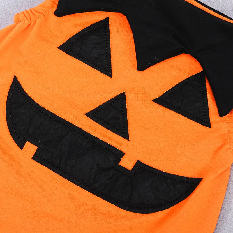 Disfraz de Calabaza Halloween Bebé | Set 3 Piezas con Sombrero