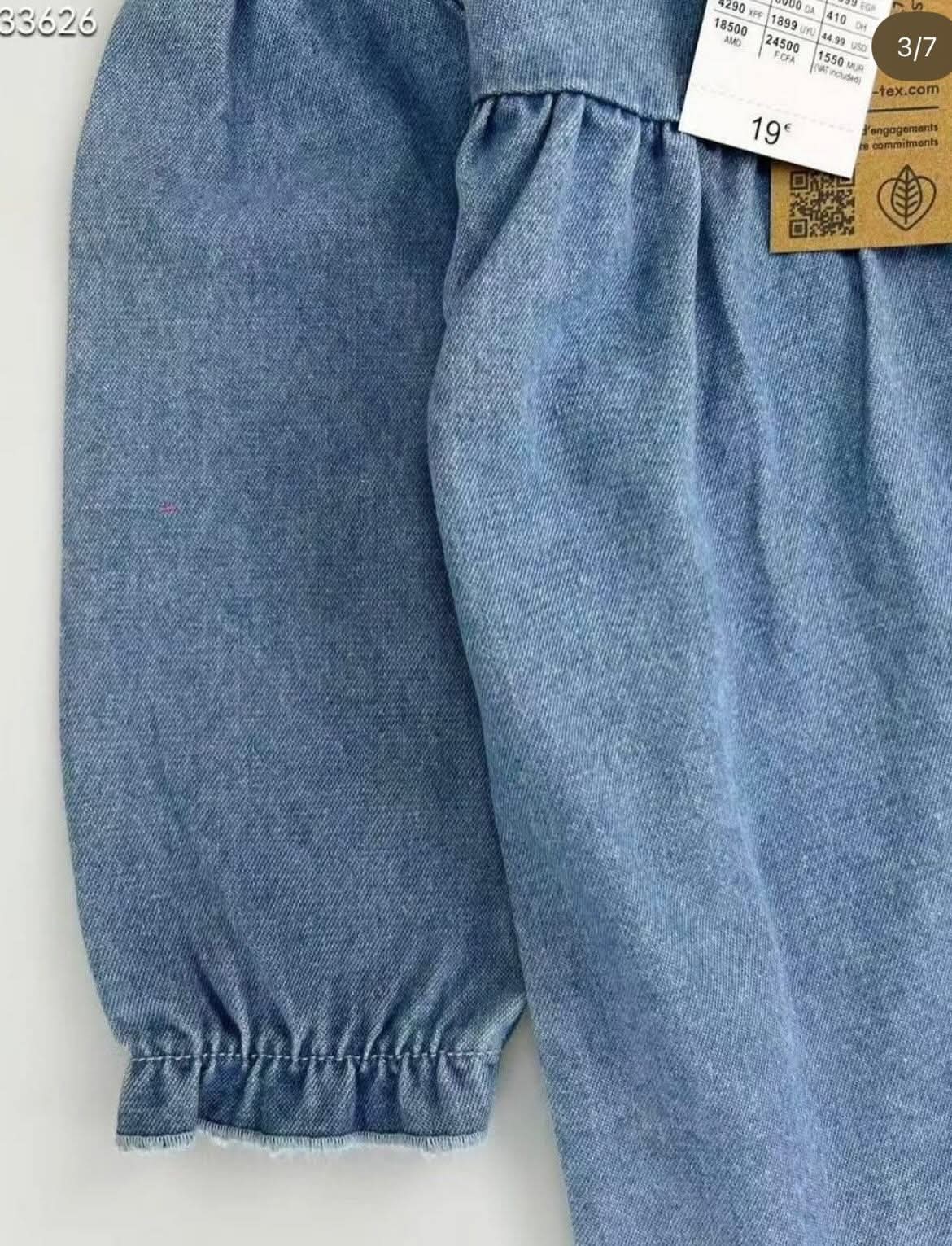 Conjunto Mezclilla Beba | Blusa Denim con Calza Floral