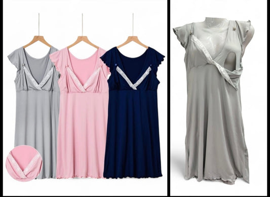 Camisola Maternal Con Encaje