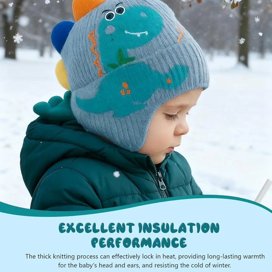Gorrito Invierno Dinosaurio