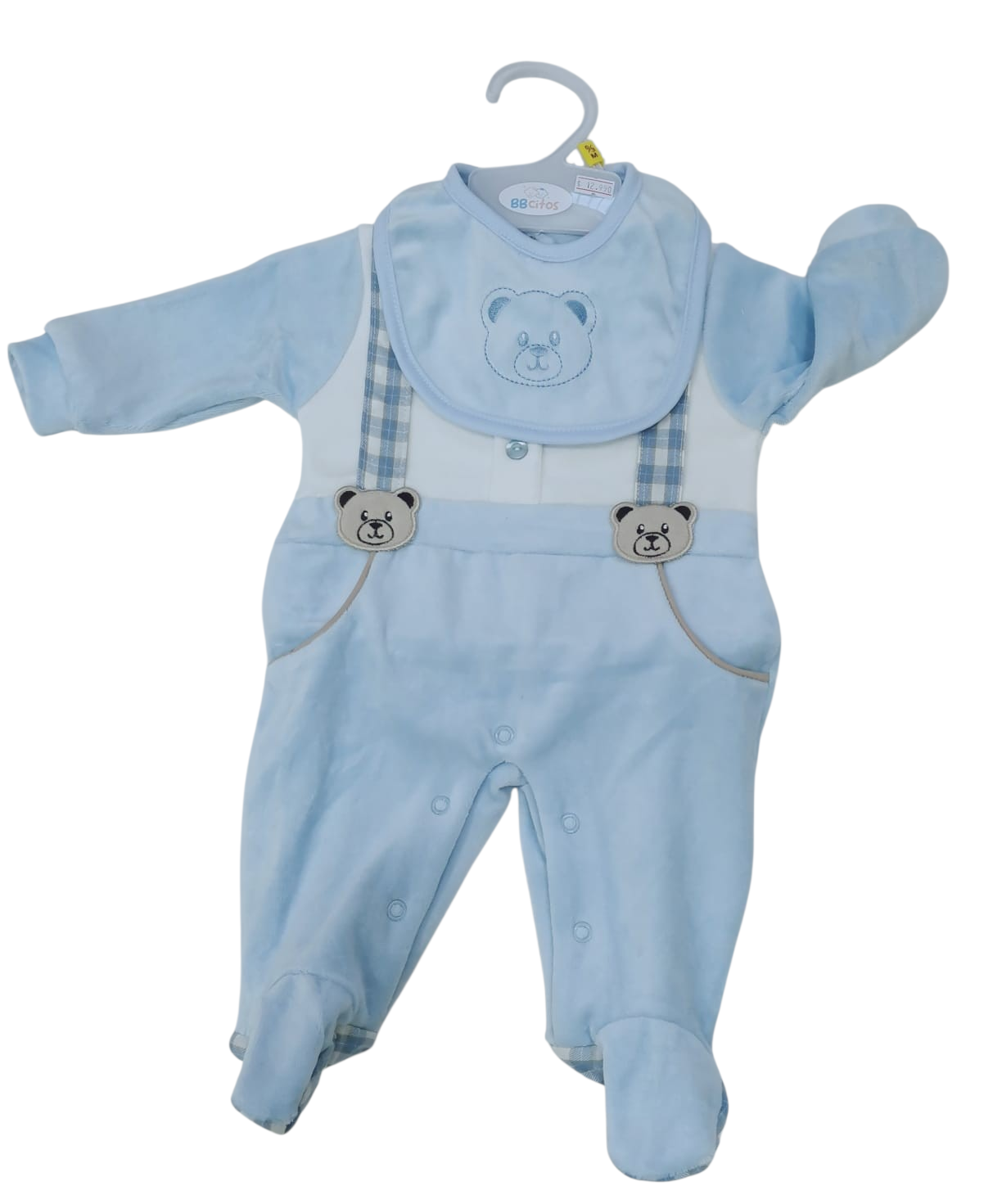 Osito Plush Bebé con Babero