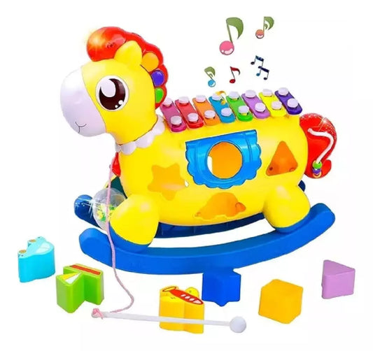 Juguete Caballo Musical Balancín Xilófono