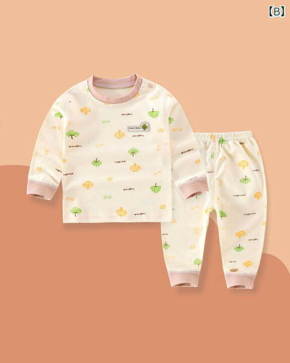 Pijama Algodón Bebé 2 Piezas | Manga Larga Suave Estampado
