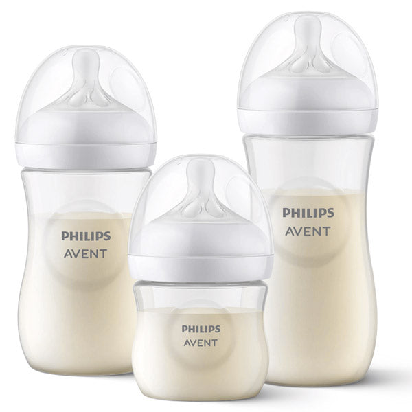 Set 3 Mamaderas Natural Response Transparente – AVENT