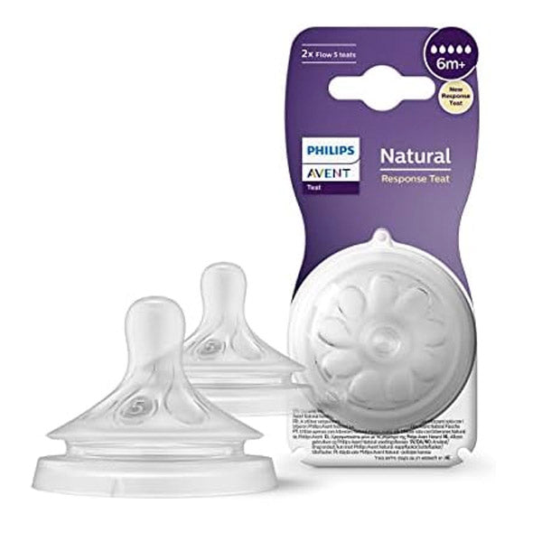 Tetina Natural Response 6+ meses Flujo 5, Avent